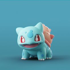 Bulbasaur_Water_0.jpg Télécharger fichier Pokemon - Bulbasaur d'eau • Modèle imprimable en 3D, MarProZ_3D