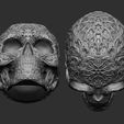 skull-ornamental-3d-model-obj-stl (2).jpg Skull ornamental 3D print model