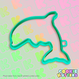 104_cutter.png JUMPING DOLPHIN COOKIE CUTTER MOLD