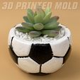 Soccer-Ball-Planter-mold-2.jpg Soccer Ball Planter mold - 3D mold Printing for casting Pot