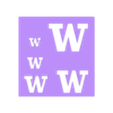 UW-W-Sizes.45high-6x6.stl W stencils