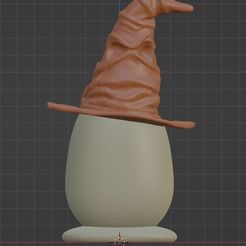 qq.jpg Archivo STL gratis Huevo de Pascua con el Sombrero Seleccionador de Harry Potter・Plan de impresión en 3D para descargar