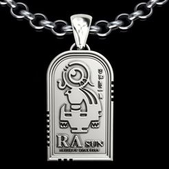 ra-king-sun-3.jpg STL file Ra sun king pendant・3D print model to download