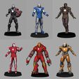 page4.jpg Ironman Super Pack x36 Figures - low poly 3d print