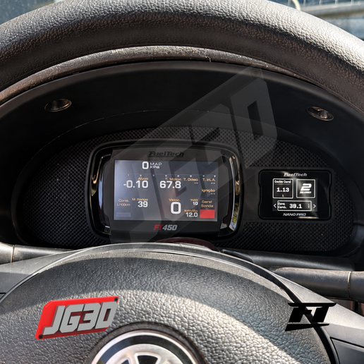 FuelTech FT450 FT550 + Nano Pro Dashboard Panel VW Gol G2 Parati Saveiro