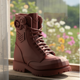 7.png Urban Steampunk Boot – 3D Printable Shoe Model