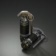 GRANAT4.jpg Sci-Fi Grenade 3D Model OBJ+BLENDFILES