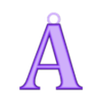 Letra_A.STL Letters Keychain (A,C,L)