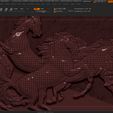 wf1.jpg Race Horse wood carving file stl OBJ and ZTL for CNC