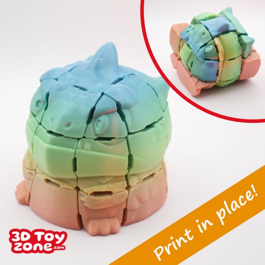 6DanyTheDinoB_3DToyZone.jpg Головоломка-кубик #5 - Print In Place - Dany the Dino