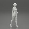 Girl-0021.jpg Free Photo  Happy brunette woman with short hair in denim short overalls 3D Print Model