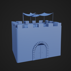 Persia-House4_1.png Файл STL Глиняный дом старой Персии №4・Модель 3D-принтера для загрузки