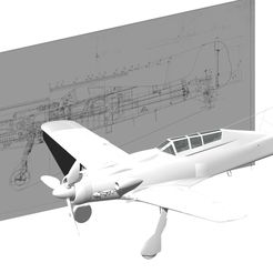 e.jpg STL file TA 152 c two seater Plane・Template to download and 3D print
