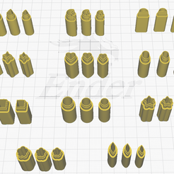 ALL-2.png STL file Affordable Polymer Airdry Clay Cutter MICRO CUTTERS with Big Handle 46 pcs 20220415 with Bonus Cutters・3D printing template to download