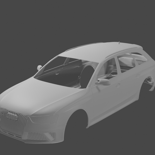 🚗 2013 Audi RS4 Avant RC Body Shell (1:10 Scale)・ STL File for 3D ...