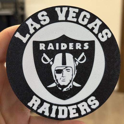 Las Vegas Raiders NFL coaster