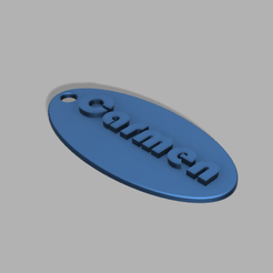 Simple_Keychain_Customizable_v1.png Free STL file Simple Keychain Customizable・3D print model to download