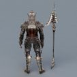 Warrior_Armor_with_Spear_1.jpg Warrior Armor with Spear 3D model