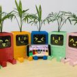 IMG_9384.jpg Archivo STL 🎮 Consola de juegos BMO Flowerpot 🪴・Modelo imprimible en 3D para descargar