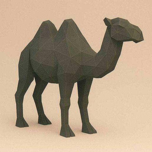 179.jpeg 🐪 Низкополигональная 3D модель верблюда - STL для 3D печати