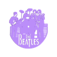 beatles_v1.stl STL-Datei Reloj The Beatles kostenlos・3D-druckbare Vorlage zum herunterladen