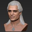 35.jpg Geralt of Rivia The Witcher Cavill bust full color 3D printing
