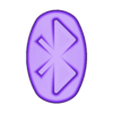3D Art Blutooth Logo.STL 3D Art Bluetooth Logo