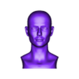 head_caucasian.stl Woman Head