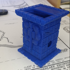 Capture d’écran 2017-12-07 à 14.09.43.png Free STL file Castle Dice Tower Combo・3D printing design to download