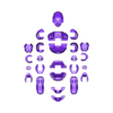 Armor All Parts.stl Master Chief Poseable Figur (MODULYR)