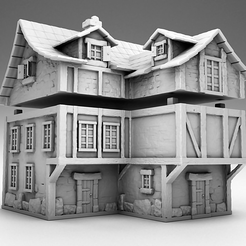 1.png Dark Middle Ages Architecture - two story inn