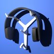 Headphone Stand.jpg Fichier STL Support mural pour casque d'écoute・Plan pour imprimante 3D à télécharger