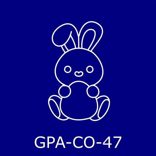 Cortador de galletas conejo y huevo 10 cm, cortador y timbre en 2 piezas separadas.