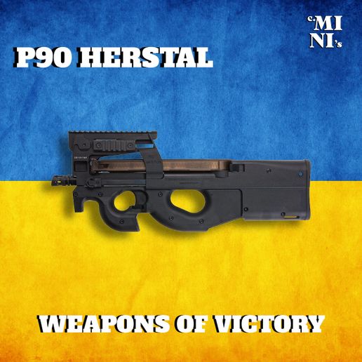 “MI P90 HERSTAL a VU PGaes GP \uGyayy 3D-Modell P90 HERSTAL