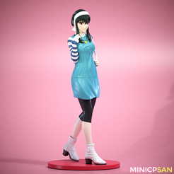 01.png Yor Forger Casual Outfit - Spy x Family Anime Figure - for 3D Printing