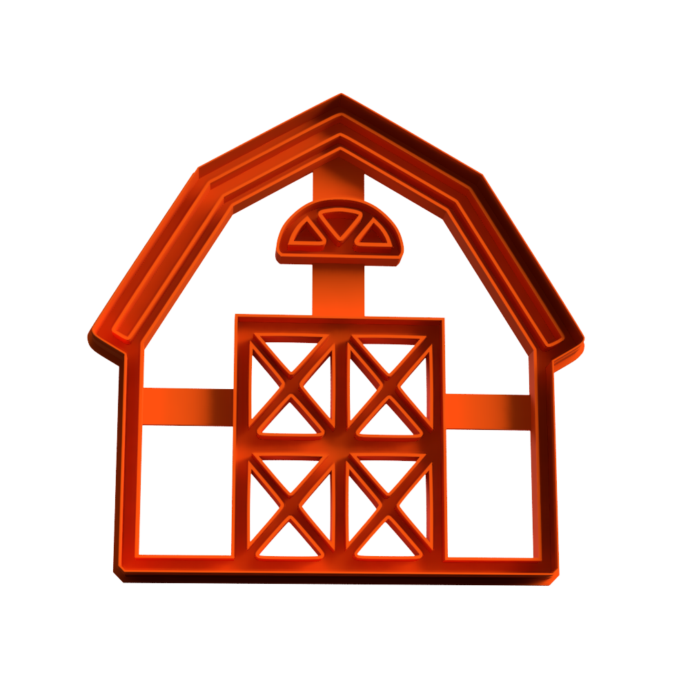 STL file farm barn cookie cutter cutting・Model to download and 3D print ...