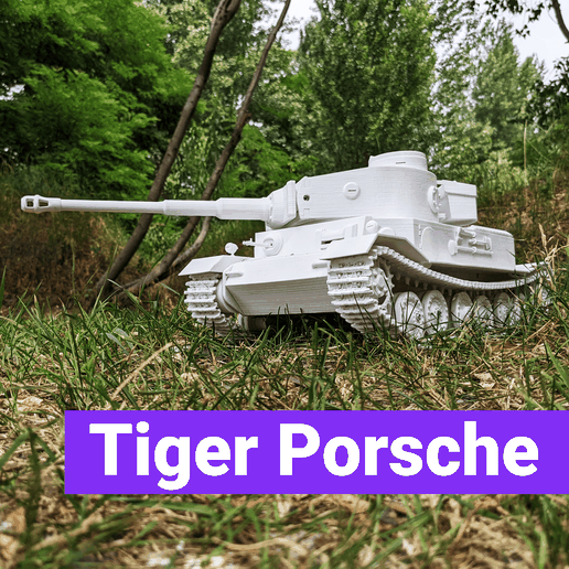 🐅 Panzerkampfwagen VI «Tiger P»・ 3D File for 3D printing・Cults