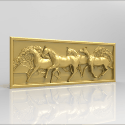 Screenshot_100.png Free STL file horses running cnc router・Template to download and 3D print