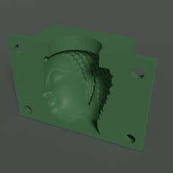 Buda 1.png Archivo STL Molde para cemento Buda・Modelo de impresión 3D para descargar