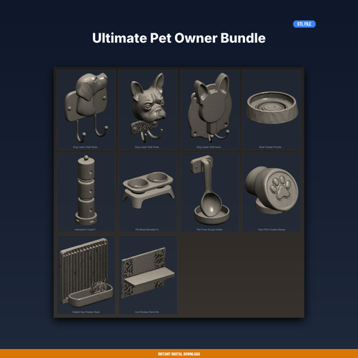 Ultimate Pet Owner Bundle - 10-Model STL Bundle