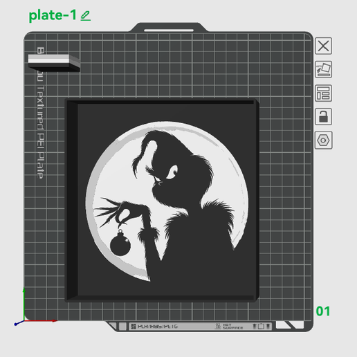 Light Box « Le Grinch » 3D model by ju51fr