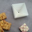 20240104_154303.jpg Set of 8 square cookie cutters - Mini-sandwiches and other cookies