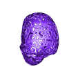 Skull_Fine_Pattern_H.stl STL file Skull Fine Pattern・3D print object to download