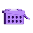 AmmoBox_9mm_Small_V2.stl Ammo Box Key Hanger (Print-in-place)