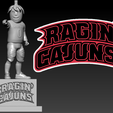 ghgj.png University of Louisiana mascot Statue - 3d Model