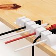 b994aedc6fc880856b642503d5477cfe_display_large.jpg Free STL file Cable holder-2・3D print design to download