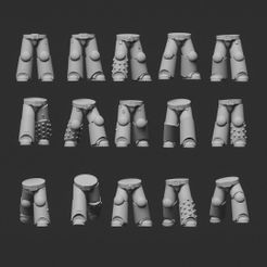 legs_01.jpg 3D file UPSCALED aquillera pattern legs・3D print design to download