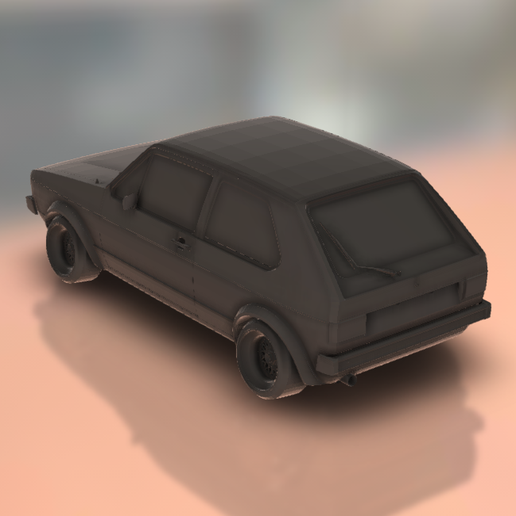 🐇 VW Rabbit・ 3D File for 3D printing・Cults