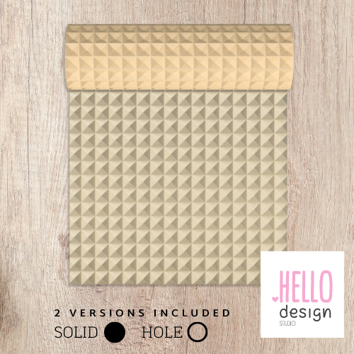 Acustic Panel Diamond texture Roller for Clay