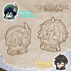 Archons_Cults.png Genshin Impact Archons Pack Cookie Cutters